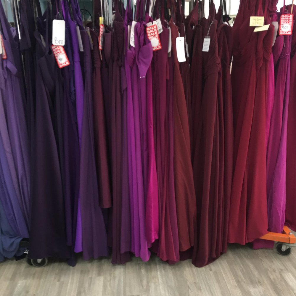 Lot of 5 Bridesmaids Formal Dresses, Samples,  Designer Stamped - Picture 11 of 16